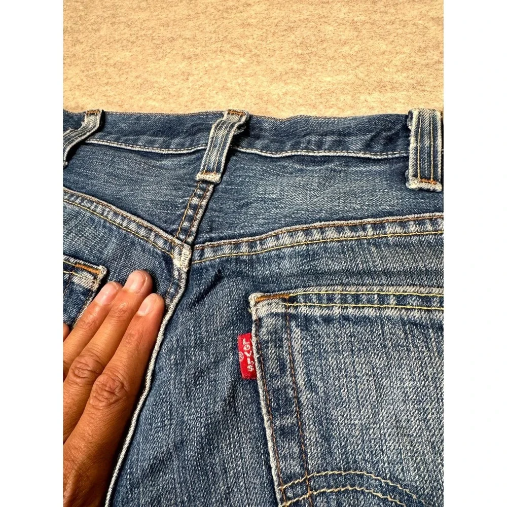 Vintage Levis 501 Original Jeans Men 38x34 Blue Denim Cotton Button Fly Straight